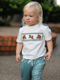 Load image into Gallery viewer, Western Plaid Horse Embroidery Boy Pants Set
