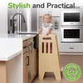 Load image into Gallery viewer, Standing Toddler Tower with Sliding Safety Door
