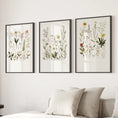 Load image into Gallery viewer, Watercolor Set of 3. Colorful Wildflower Prints
