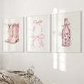 Load image into Gallery viewer, Cowgirl Boots Preppy Modern Wall Art Poster Set
