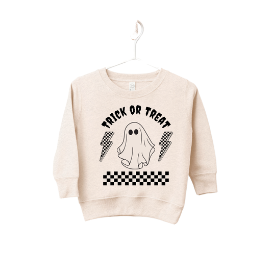 Trick or Treat Lightening Bolt Pullover