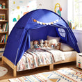 Load image into Gallery viewer, Twin Size Indoor Canopy Tent for Kids with 2 Window and Suits 3+
