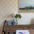 Load image into Gallery viewer, Afton Block Print in White
