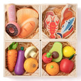 Load image into Gallery viewer, Tiny Land® Wooden Food for Play Kitchen & Wooden Rack
