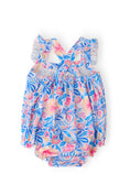 Load image into Gallery viewer, Watercolor Floral Ruffle Cross Back Romper
