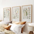 Load image into Gallery viewer, Watercolor Wildflower Floral Nursery Wall Art Set
