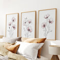 Load image into Gallery viewer, Floral Minimalist Art Posters. 3 Piece Wall Decor
