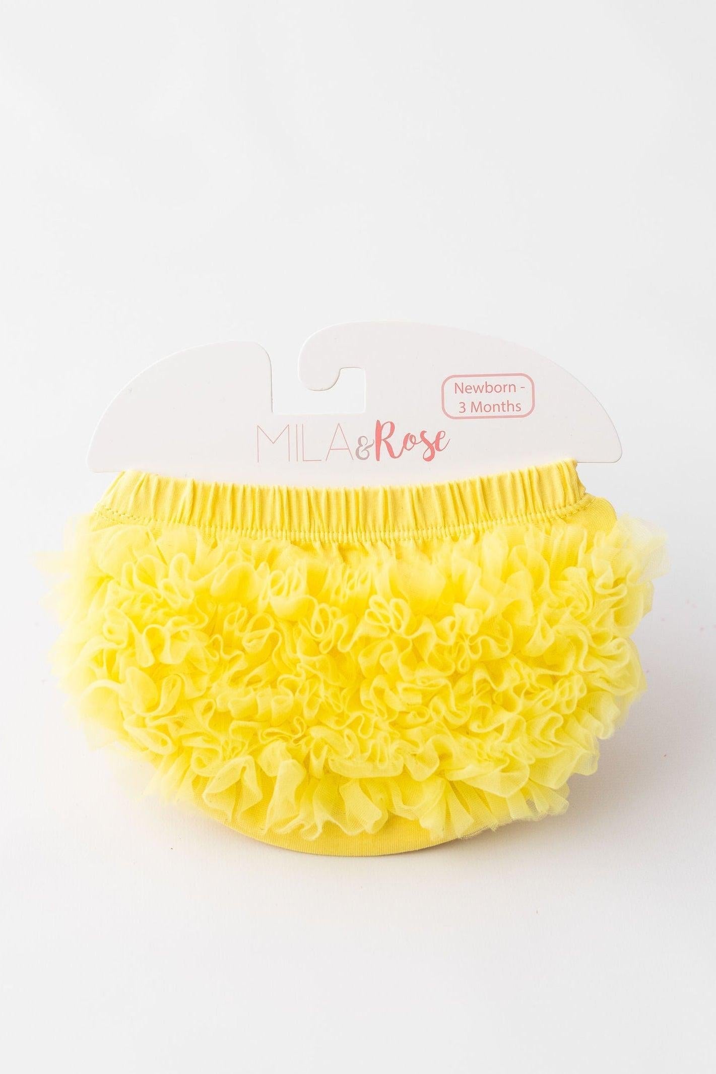 Yellow Ruffle Bum Bloomer