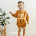 Load image into Gallery viewer, ‘Mama’s Little Pumpkin’ Bamboo Bubble Romper
