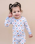 Load image into Gallery viewer, Bamboo Two Piece Set | Chickens & Flowers
