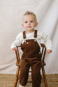 Load image into Gallery viewer, Brown Corduroy Overalls
