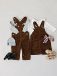 Load image into Gallery viewer, Brown Corduroy Overalls
