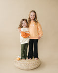 Load image into Gallery viewer, Colorblock ‘Pumpkin’ Crewneck Sweatshirt
