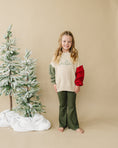 Load image into Gallery viewer, Christmas Ribbed Flared Leggings - Red or Green
