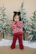 Load image into Gallery viewer, Red Plaid Christmas Tree Crewneck Sweatshirt
