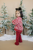 Load image into Gallery viewer, Red Plaid Christmas Tree Crewneck Sweatshirt
