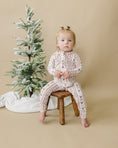 Load image into Gallery viewer, Candy Cane Lane Bamboo Zippy Pajamas
