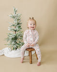 Load image into Gallery viewer, Candy Cane Lane Bamboo Zippy Pajamas
