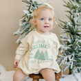 Load image into Gallery viewer, Farm Fresh Christmas Trees Sweatshirt Romper - Cream
