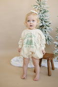 Load image into Gallery viewer, Farm Fresh Christmas Trees Sweatshirt Romper - Cream
