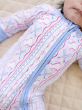 Load image into Gallery viewer, Bamboo Zip Romper | Baseball Girl
