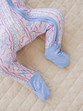 Load image into Gallery viewer, Bamboo Zip Romper | Baseball Girl
