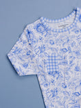 Load image into Gallery viewer, Bamboo Two Piece Set | Blue Flowers
