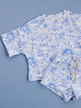 Load image into Gallery viewer, Shorts Set | Blue Flowers
