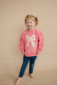 Load image into Gallery viewer, Applique Floral Bow Crewneck Sweatshirt
