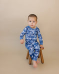 Load image into Gallery viewer, Bamboo Two Piece Set | Blue Camo Bolts
