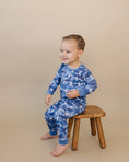 Load image into Gallery viewer, Bamboo Two Piece Set | Blue Camo Bolts
