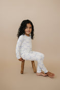 Load image into Gallery viewer, Blue Belle 2pc Ribbed Bamboo Pajamas
