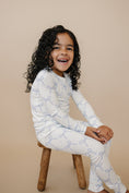 Load image into Gallery viewer, Blue Belle 2pc Ribbed Bamboo Pajamas
