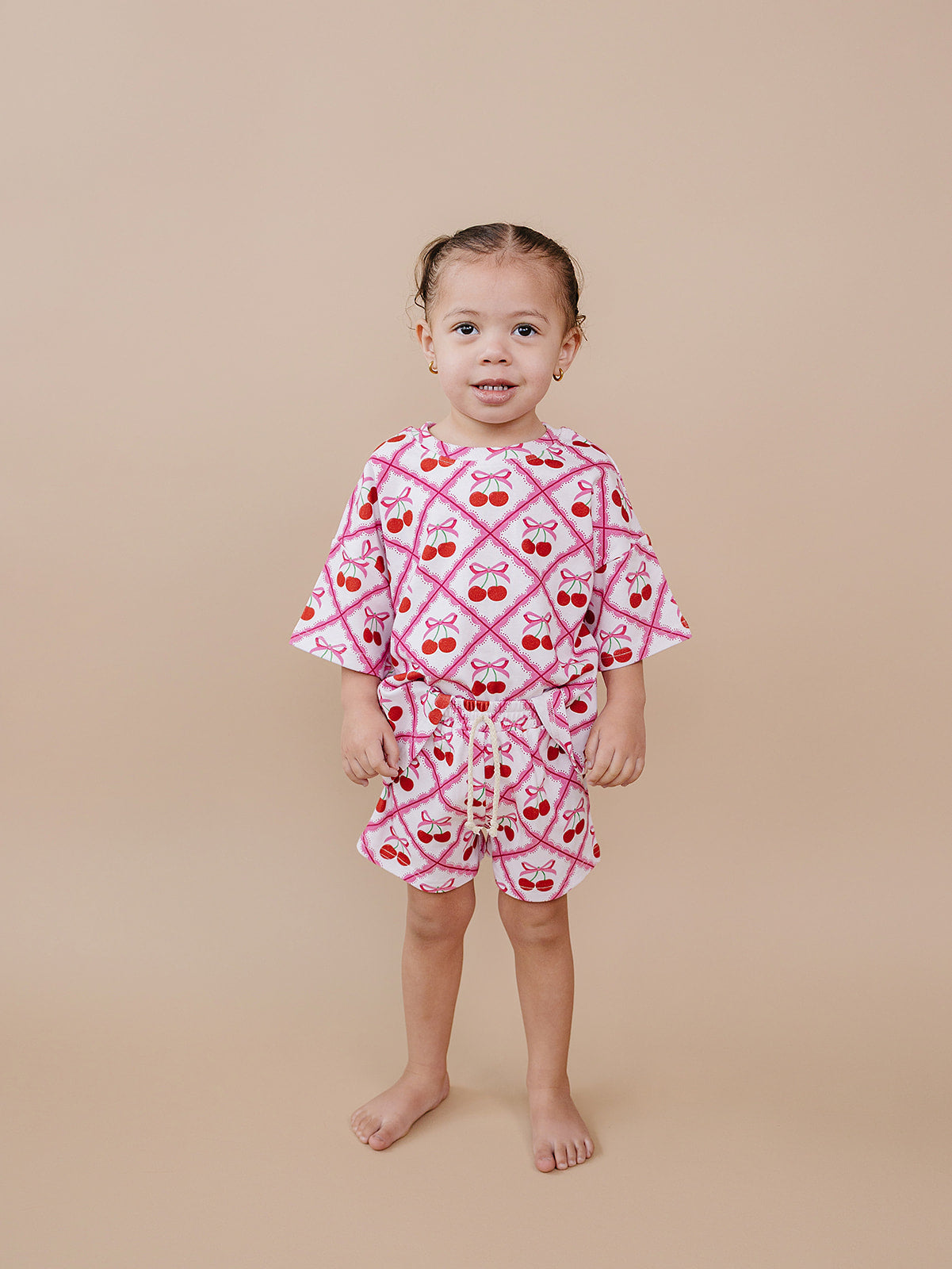 Shorts Set | Cherry Bow