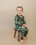 Load image into Gallery viewer, Bamboo Two Piece Set | Green Camo Bolts
