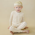 Load image into Gallery viewer, Pumpkin Plaid 2pc Bamboo Pajamas
