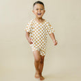 Load image into Gallery viewer, Golden Coast Check 2pc Bamboo Lounge Set
