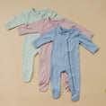Load image into Gallery viewer, Bamboo Footed Bamboo Zippy Pajamas
