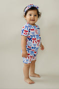 Load image into Gallery viewer, Bamboo Shorts Set | Red-White & Bows
