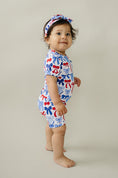 Load image into Gallery viewer, Bamboo Shorts Set | Red-White & Bows
