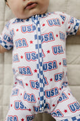 Load image into Gallery viewer, Bamboo Shorty Romper | USA
