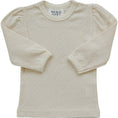 Load image into Gallery viewer, Cream Pointelle Long Sleeve Tee
