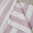 Load image into Gallery viewer, Pink Stripe Plush Blanket
