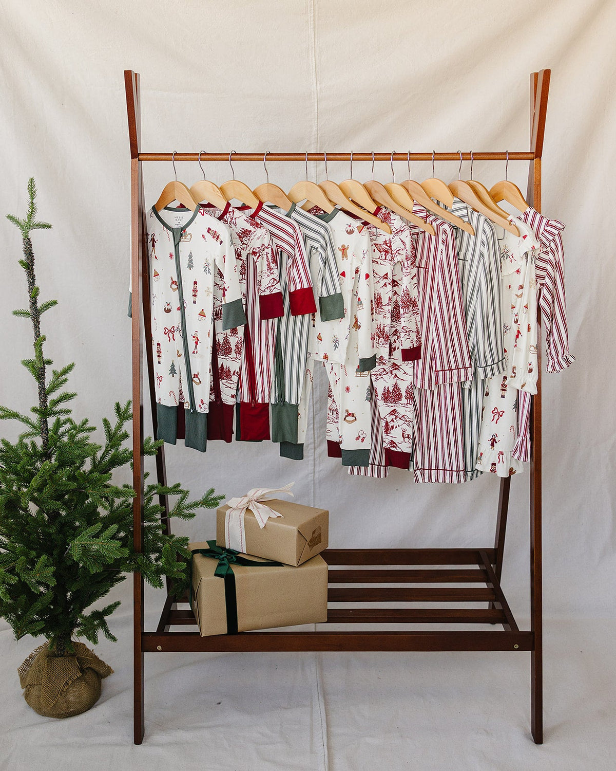Holiday Toile Ribbed Bamboo Cozy Set