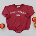 Load image into Gallery viewer, Apple Picking Crew Sweatshirt Romper
