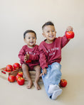 Load image into Gallery viewer, Apple Picking Crew Sweatshirt Romper
