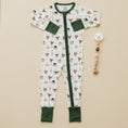 Load image into Gallery viewer, North Pole Pals Bamboo Zippy Romper
