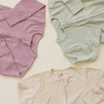 Load image into Gallery viewer, Solid Ribbed Bamboo Zippy Romper - more colors
