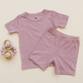Load image into Gallery viewer, Solid Ribbed Bamboo 2pc Pajamas - more colors
