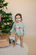 Load image into Gallery viewer, Christmas Tree Truck Sweatshirt Romper
